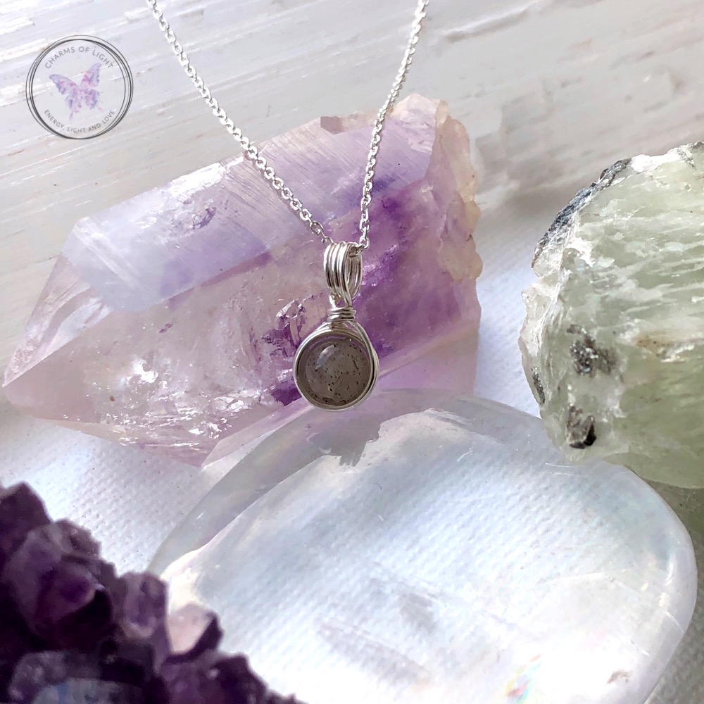 Labradorite Silver Pendant